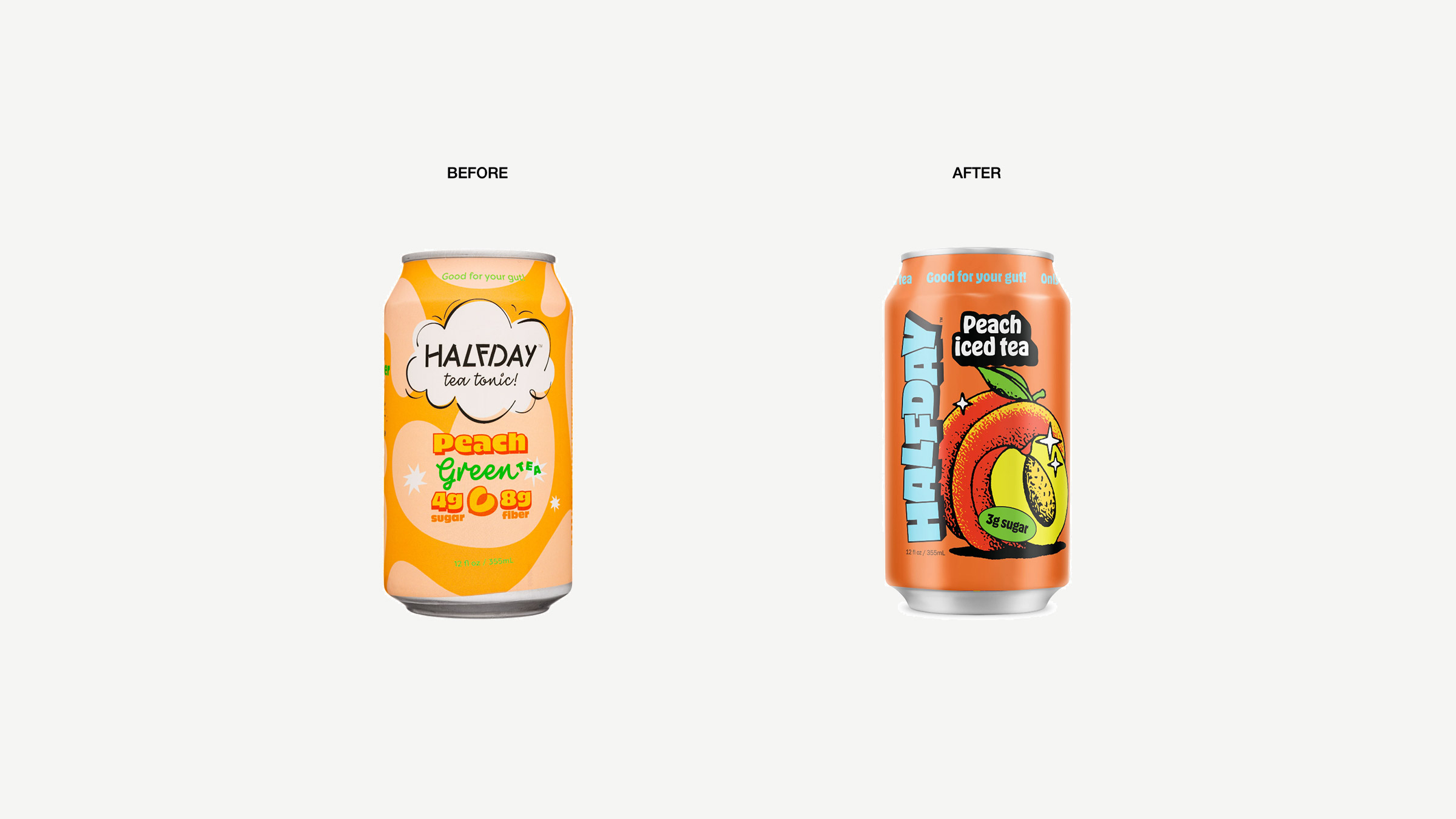 Halfday iced tea rebrand — nostalgic 90s-inspired packaging and visual identity by Someone & Others (image 2 of 6)