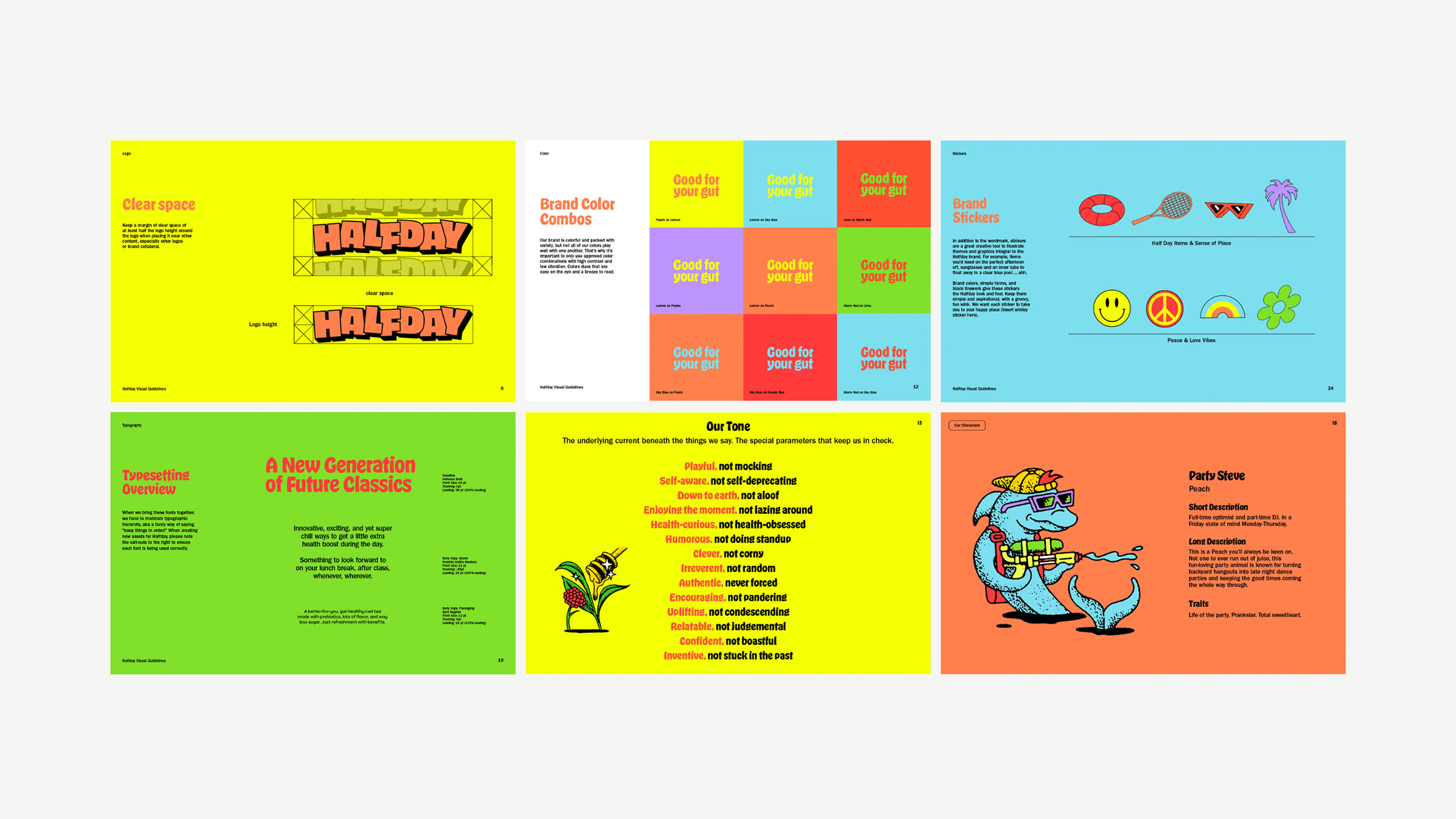 Halfday iced tea rebrand — nostalgic 90s-inspired packaging and visual identity by Someone & Others (image 6 of 6)