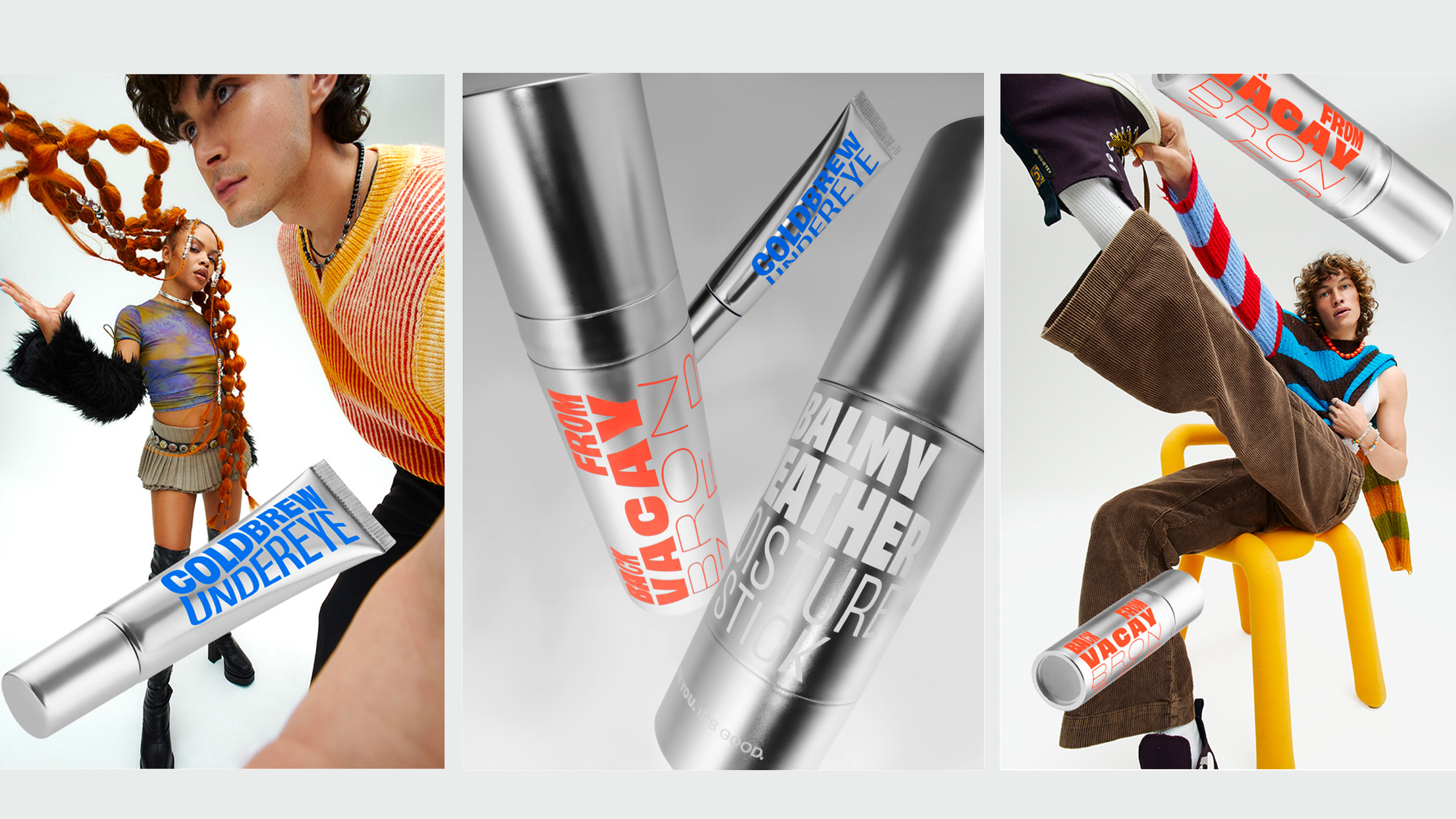 Good Weird cosmetics brand identity — naming, packaging, and launch campaign by Someone & Others (image 4 of 6)