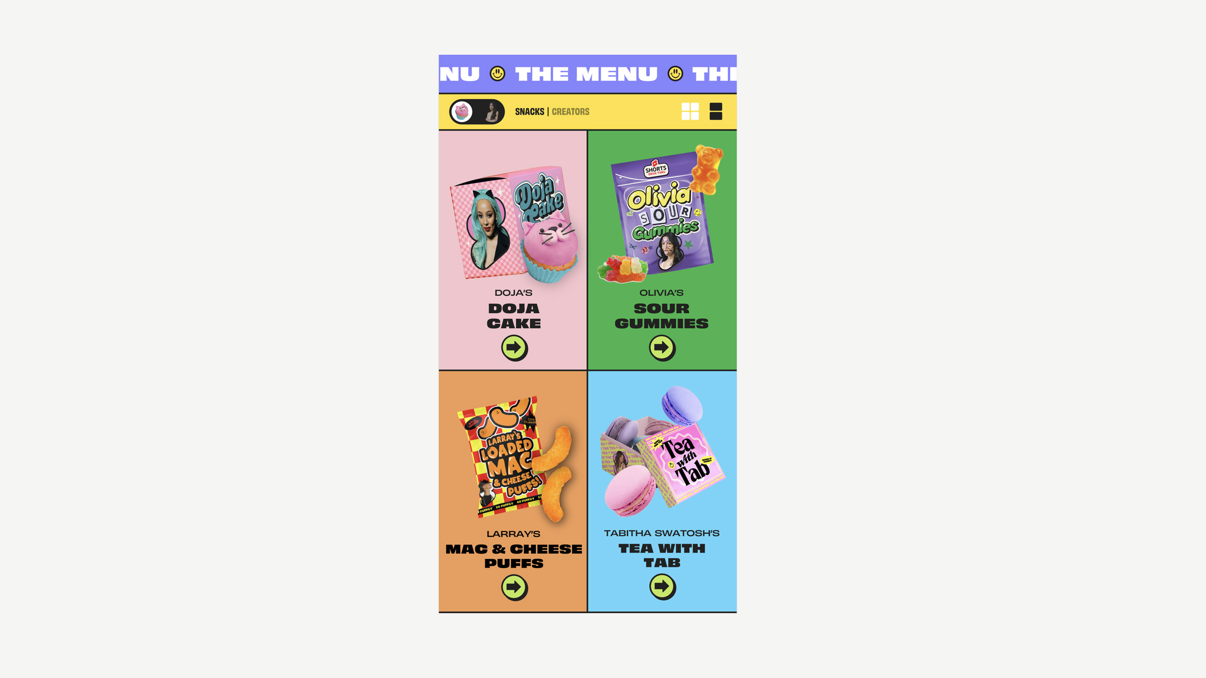 YouTube Shorts Snacks VidCon campaign — retro-futuristic microsite and creative direction by Someone & Others (image 3 of 3)