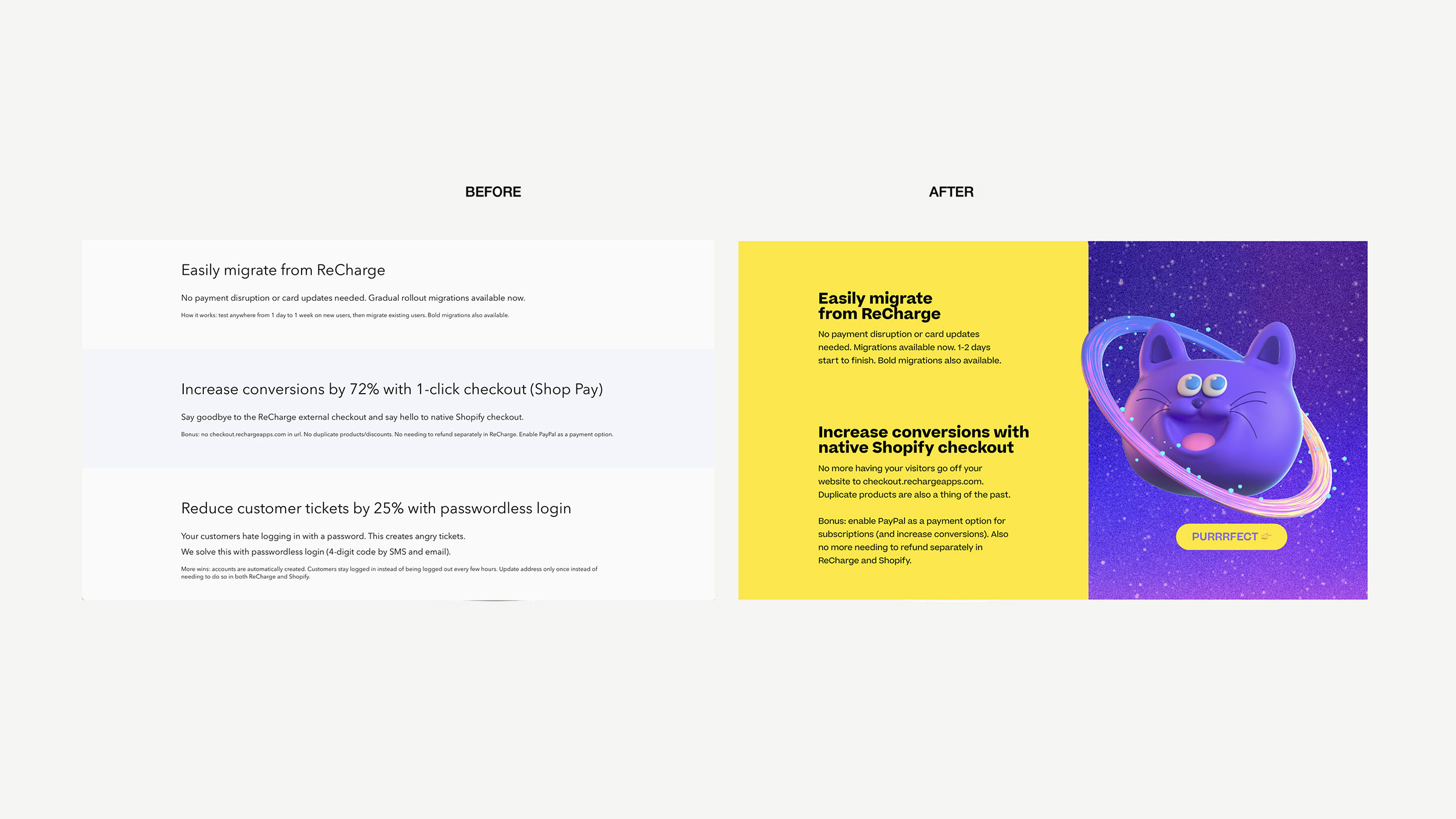 Skio Shopify subscription platform website redesign — playful, conversion-focused design by Someone & Others (image 3 of 4)