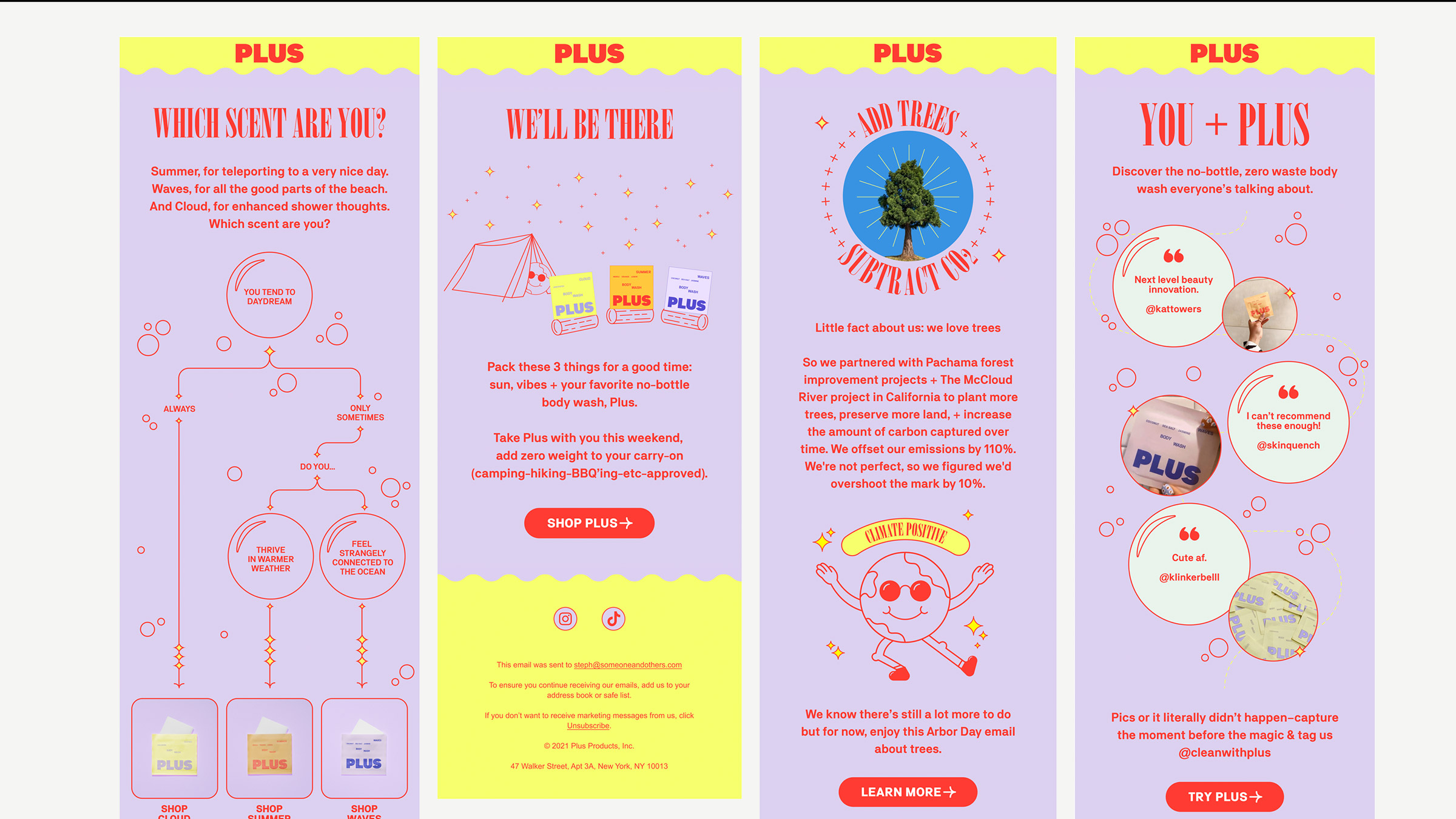 Plus waterless body wash brand creation — naming, packaging, and launch by Someone & Others, Awwwards Site of the Day (image 3 of 6)